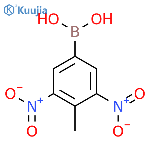 (4-Methyl-3,5-dinitrophenyl)boronic acid structure