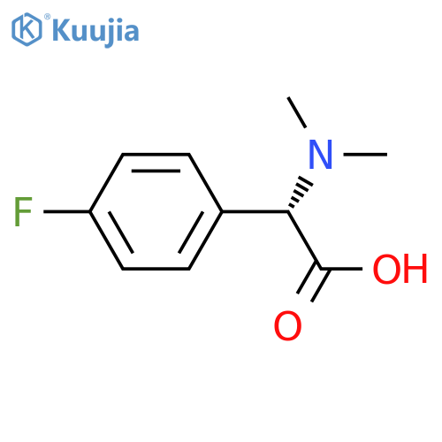 (2S)-2-(dimethylamino)-2-(4-fluorophenyl)acetic acid structure