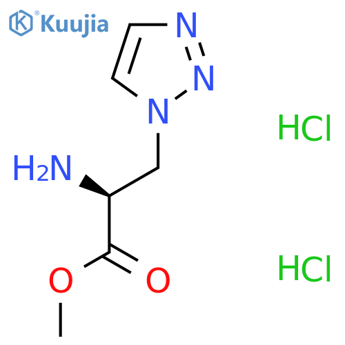 methyl (2S)-2-amino-3-(1H-1,2,3-triazol-1-yl)propanoate dihydrochloride structure