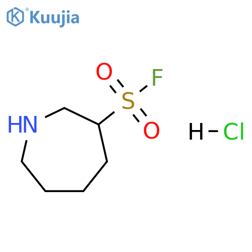 1H-Azepine-3-sulfonyl fluoride, hexahydro-, hydrochloride (1:1) structure