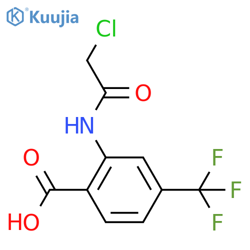 2-(2-Chloroacetamido)-4-(trifluoromethyl)benzoic acid structure