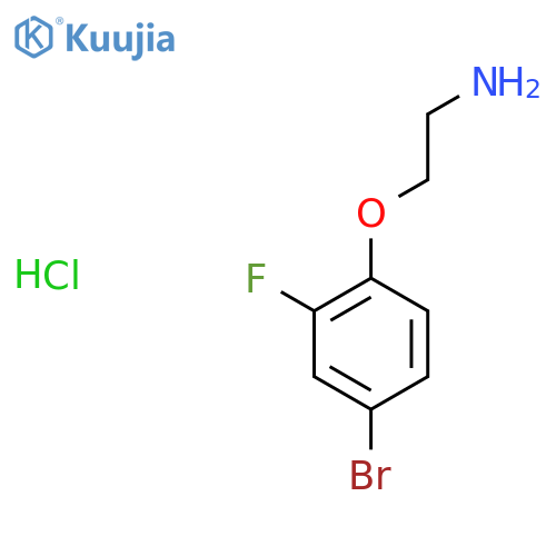 2-(4-Bromo-2-fluorophenoxy)ethanamine hydrochloride structure