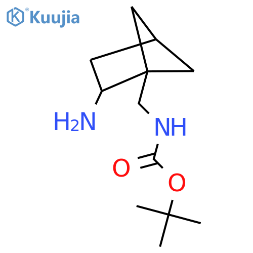 tert-butyl N-({2-aminobicyclo[2.1.1]hexan-1-yl}methyl)carbamate structure