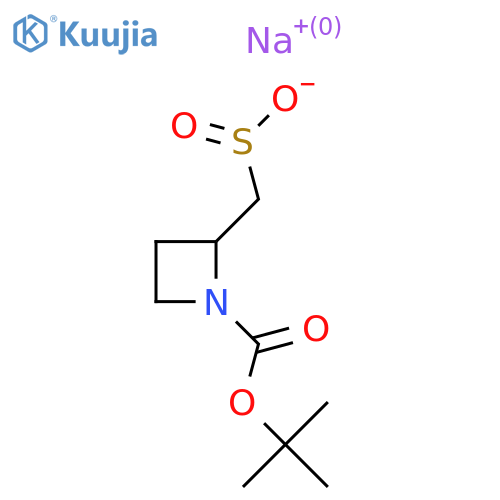 Sodium {1-[(tert-butoxy)carbonyl]azetidin-2-yl}methanesulfinate structure
