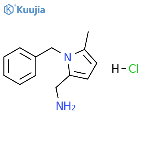 1H-Pyrrole-2-methanamine, 5-methyl-1-(phenylmethyl)-, hydrochloride (1:1) structure