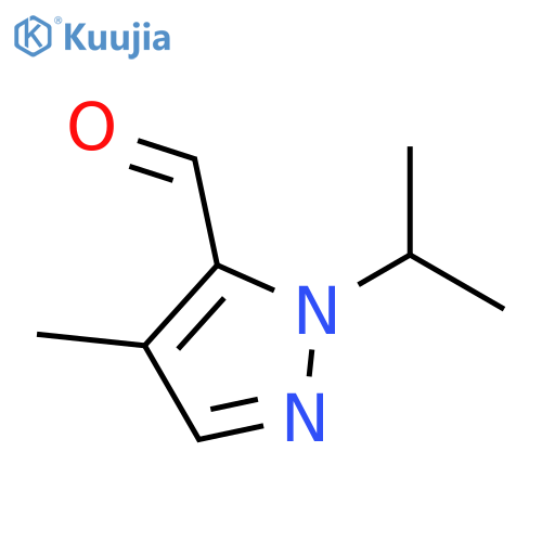 4-Methyl-1-(1-methylethyl)-1H-pyrazole-5-carboxaldehyde structure