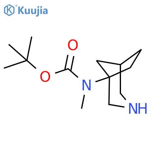 tert-butyl N-{3-azabicyclo[3.2.1]octan-1-yl}-N-methylcarbamate structure