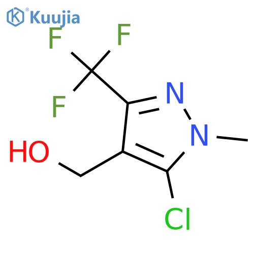 5-chloro-1-methyl-3-(trifluoromethyl)-1H-pyrazol-4-ylmethanol structure