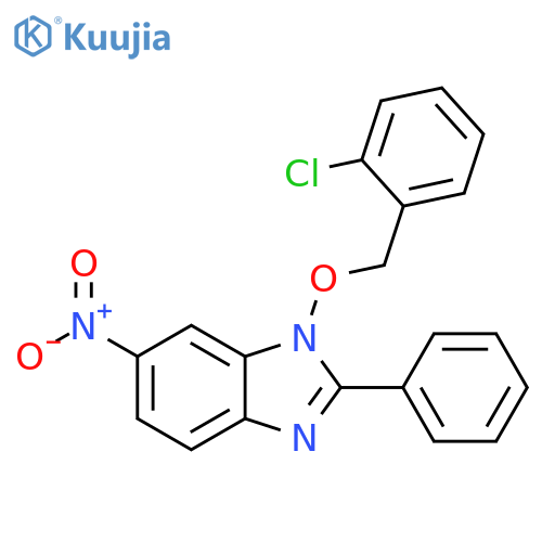1-[(2-CHLOROBENZYL)OXY]-6-NITRO-2-PHENYL-1H-1,3-BENZIMIDAZOLE structure