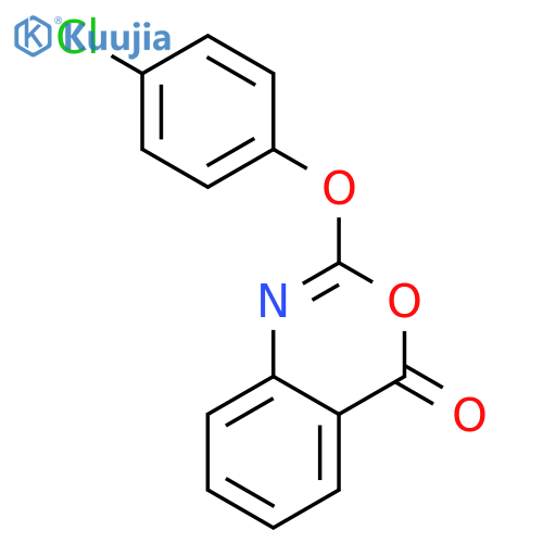 4H-3,1-Benzoxazin-4-one, 2-(4-chlorophenoxy)- structure
