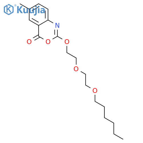 4H-3,1-Benzoxazin-4-one, 2-[2-[2-(hexyloxy)ethoxy]ethoxy]-6-methyl- structure