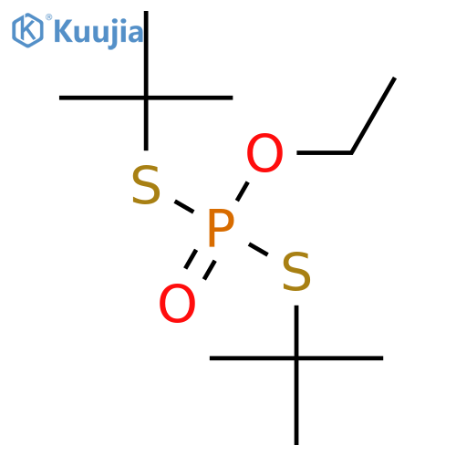 Phosphorodithioic acid, S,S-bis(1,1-dimethylethyl) O-ethyl ester structure