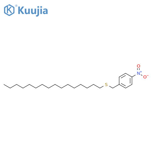 Benzene, 1-[(hexadecylthio)methyl]-4-nitro- structure