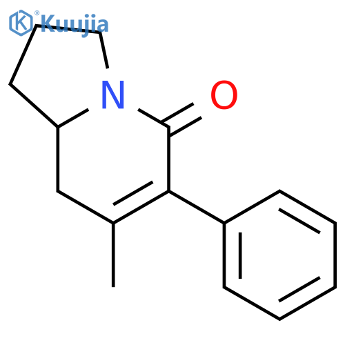 5(1H)-Indolizinone, 2,3,8,8a-tetrahydro-7-methyl-6-phenyl- structure