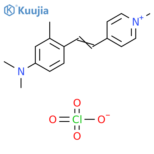 Pyridinium, 4-[2-[4-(dimethylamino)-2-methylphenyl]ethenyl]-1-methyl-,perchlorate structure