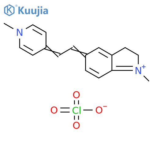 2H-Indolium,3,5-dihydro-1-methyl-5-[(1-methyl-4(1H)-pyridinylidene)ethylidene]-,perchlorate structure