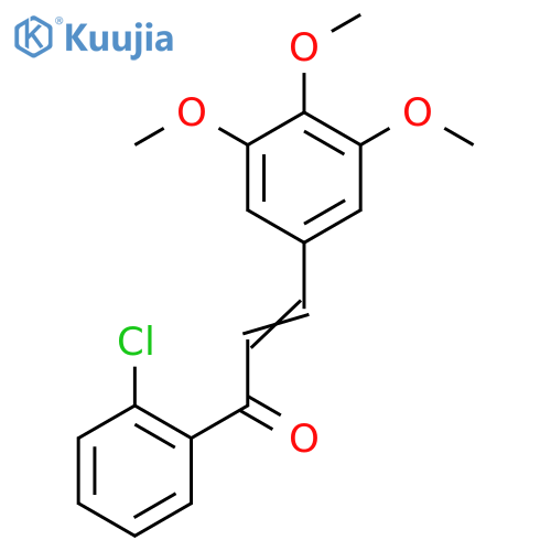 (2E)-1-(2-chlorophenyl)-3-(3,4,5-trimethoxyphenyl)prop-2-en-1-one structure