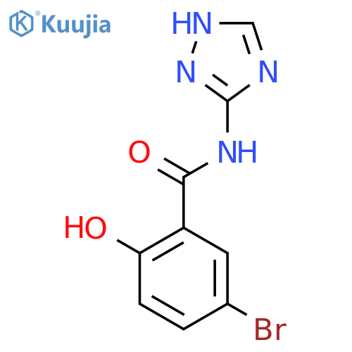 Benzamide, 5-bromo-2-hydroxy-N-1H-1,2,4-triazol-3-yl- structure