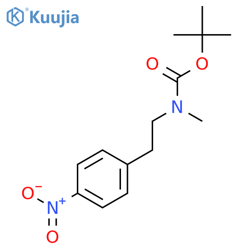 Carbamic acid, methyl[2-(4-nitrophenyl)ethyl]-, 1,1-dimethylethyl ester structure
