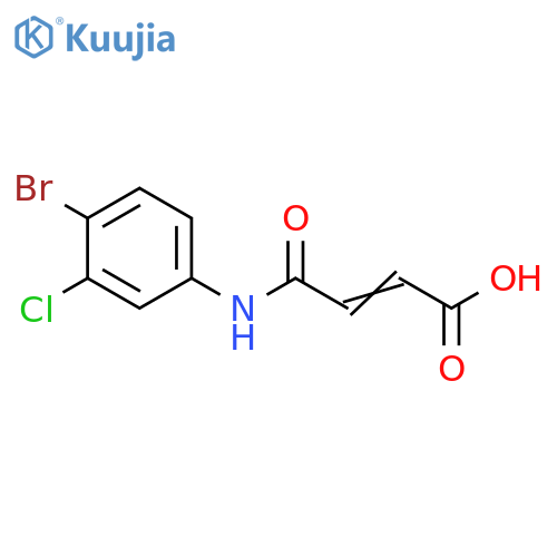 2-Butenoic acid, 4-[(4-bromo-3-chlorophenyl)amino]-4-oxo- structure