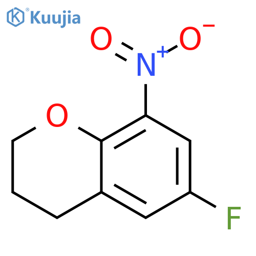 6-FLUORO-8-NITRO-3,4-DIHYDRO-2H-1-BENZOPYRAN structure