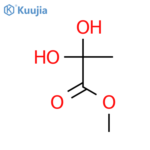 Propanoic acid, 2,2-dihydroxy-, methyl ester structure