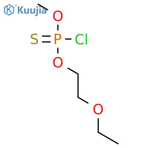 Phosphorochloridothioic acid, O-(2-ethoxyethyl) O-methyl ester structure