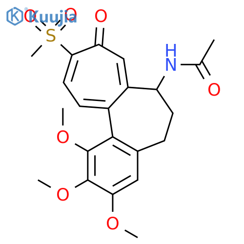 Acetamide,N-[(7S)-5,6,7,9-tetrahydro-1,2,3-trimethoxy-10-(methylsulfonyl)-9-oxobenzo[a]heptalen-7-yl]- structure