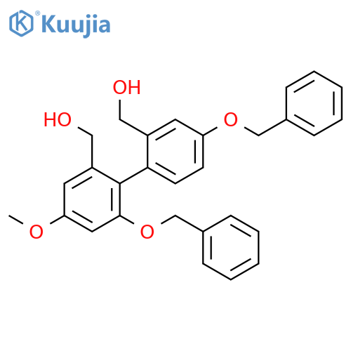 4-Methoxy-4′,6-bis(phenylmethoxy)[1,1′-biphenyl]-2,2′-dimethanol structure