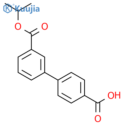4-(3-propan-2-yloxycarbonylphenyl)benzoic Acid structure