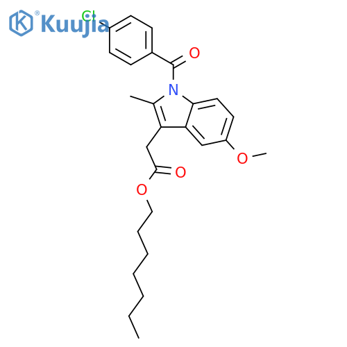 Heptyl [1-(4-chlorobenzoyl)-5-methoxy-2-methyl-1h-indol-3-yl]acet Ate structure