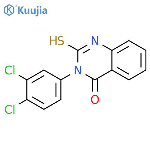 3-(3,4-dichlorophenyl)-2-sulfanyl-3,4-dihydroquinazolin-4-one structure