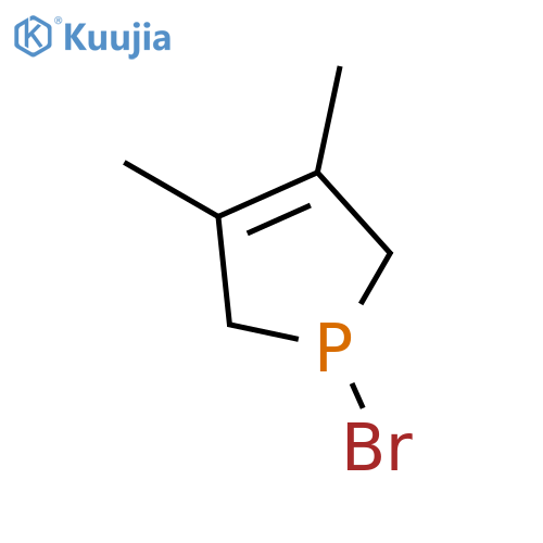 1H-Phosphole, 1-bromo-2,5-dihydro-3,4-dimethyl- structure