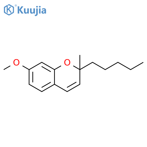 2H-1-Benzopyran, 7-methoxy-2-methyl-2-pentyl- structure