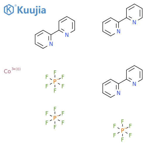 Cobalt(3+);2-pyridin-2-ylpyridine;trihexafluorophosphate structure