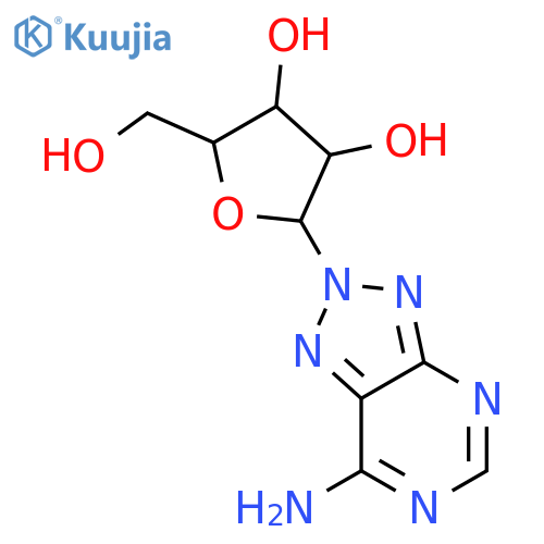 7-Amino-2-β-D-ribofuranosyl-v-triazolo4,5-dpyrimidine structure