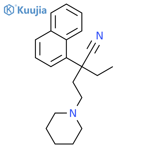 1-Piperidinebutanenitrile,a-ethyl-a-1-naphthalenyl- structure