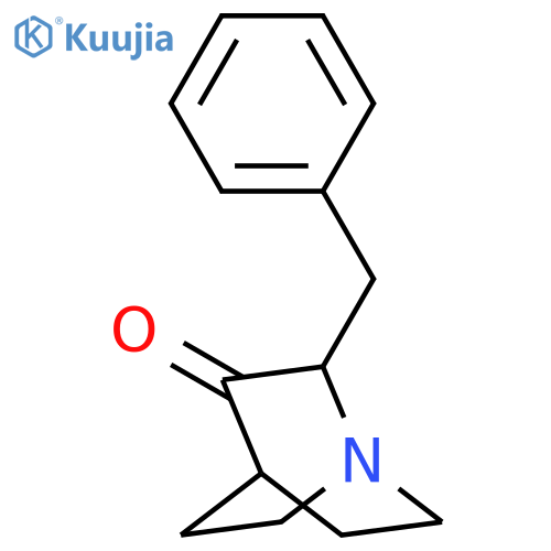 7-benzyl-1-azabicyclo[2.2.2]octan-8-one structure