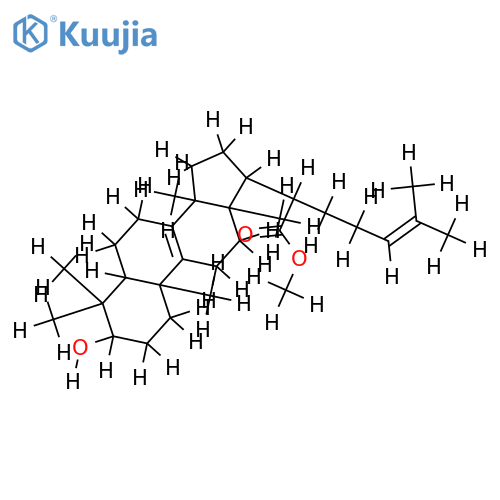 3beta-Hydroxy-lanostadien-8.24-carbonsaeure-(21)-methylester structure