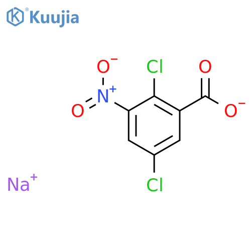 Benzoic acid,2,5-dichloro-3-nitro-, sodium salt (1:1) structure