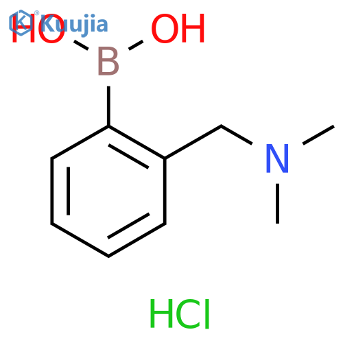 (2-((Dimethylamino)methyl)phenyl)boronic acid hydrochloride structure