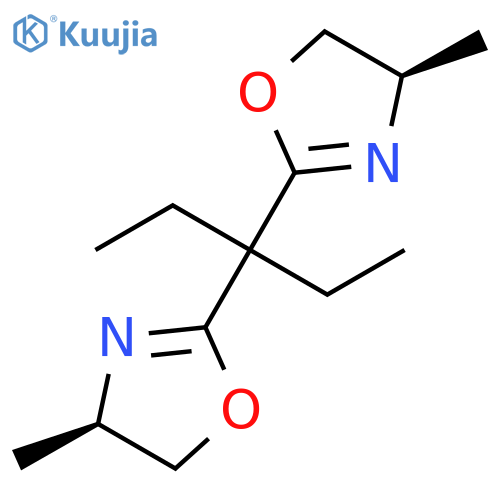 (4R,4'R)-2,2'-(Pentane-3,3-diyl)bis(4-methyl-4,5-dihydrooxazole) structure