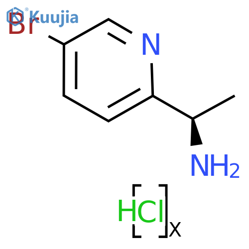 (R)-1-(5-Bromopyridin-2-yl)ethanamine xhydrochloride structure