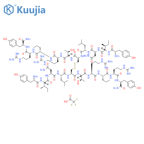 (H-Tyr-Ile-Asn-Leu-Cys-Thr-Arg-Nva-Arg-Tyr-NH2)2 trifluoroacetate structure