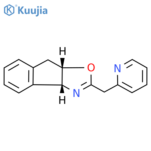 (3aR,8aS)-2-(Pyridin-2-ylmethyl)-8,8a-dihydro-3aH-indeno[1,2-d]oxazole structure