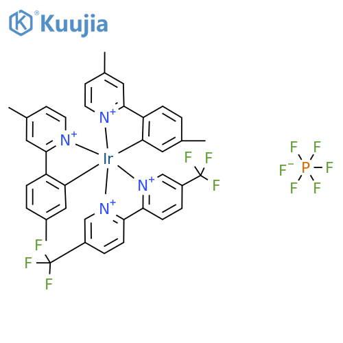(Ir[Me(Me)ppy]2(5,5'-dCF3bpy))PF6 structure