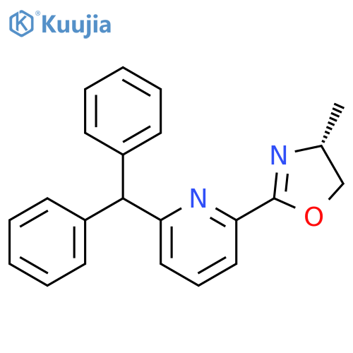 (R)-2-(6-Benzhydrylpyridin-2-yl)-4-methyl-4,5-dihydrooxazole structure