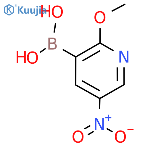 (2-Methoxy-5-nitropyridin-3-yl)boronic acid structure