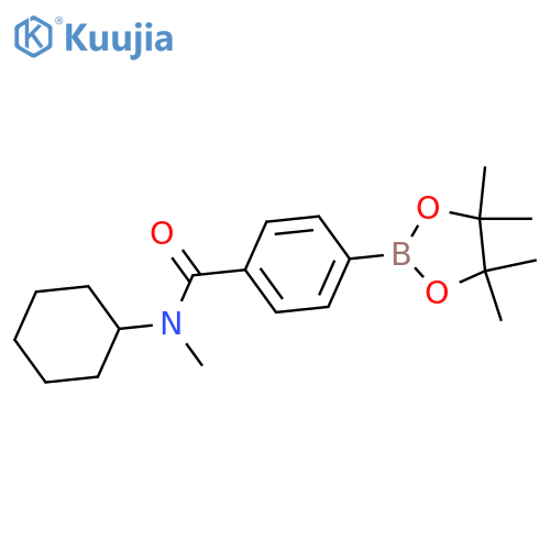 N-Cyclohexyl-N-methyl-4-(4,4,5,5-tetramethyl-1,3,2-dioxaborolan-2-yl)benzamide structure