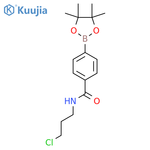 N-(3-Chloropropyl)-4-(4,4,5,5-tetramethyl-1,3,2-dioxaborolan-2-yl)benzamide structure